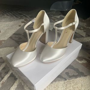 Avalia Wedding Heels Ivory